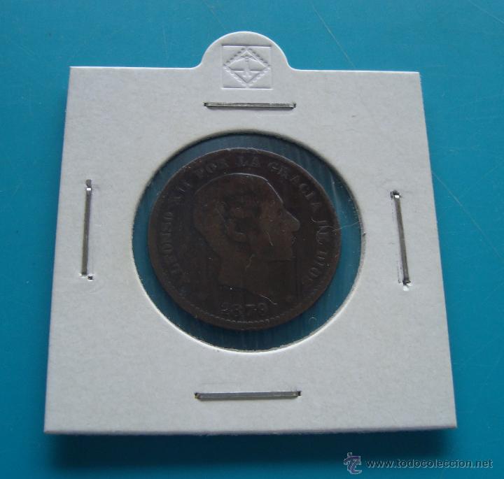 Monedas de Espa&ntilde;a: MONEDA DE COBRE  5 CENTIMOS A&Ntilde;O 1879 AFONSO XII - Foto 1