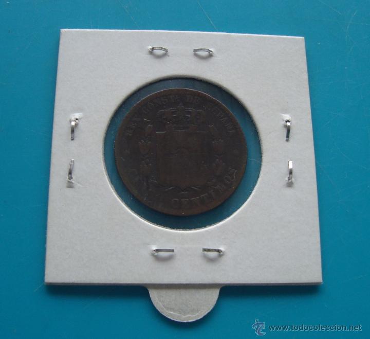 Monedas de Espa&ntilde;a: MONEDA DE COBRE  5 CENTIMOS A&Ntilde;O 1879 AFONSO XII - Foto 2