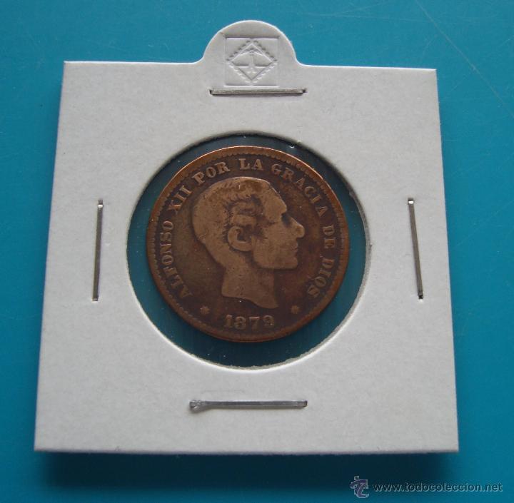 Monedas de Espa&ntilde;a: MONEDA DE COBRE 5 CENTIMOS A&Ntilde;O 1879 ALFONSO XII - Foto 1