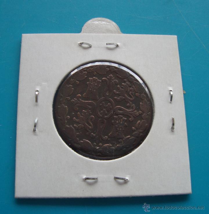Monedas de Espa&ntilde;a: MONEDA DE COBRE 8 MARAVEDIS 1817 CECA JUBIA - Foto 2