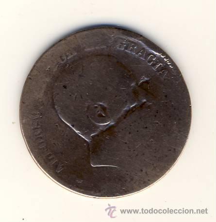 Monedas de Espa&ntilde;a: DIEZ C&Eacute;NTIMOS.- ALFONSO XII.- .- BARCELONA.- - Foto 1