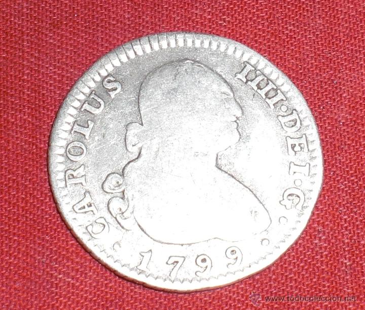 Monedas de Espa&ntilde;a: 1 real Carlos IV 1799 Madrid - Foto 1