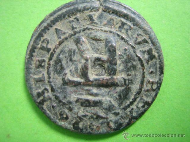 Monedas de Espa&ntilde;a: 2-Moneda Mediaval de 4 maravedies de Felipe - Foto 2