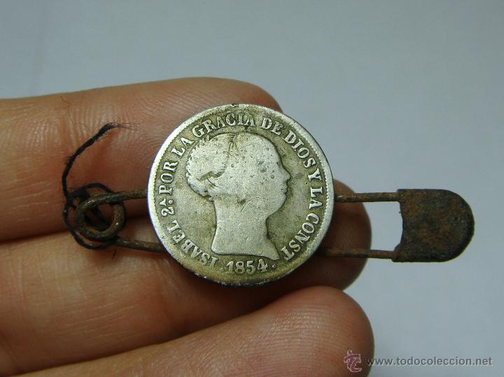 Monedas de Espa&ntilde;a: 2 Reales. Plata. Isabel II. 1854 - Foto 1