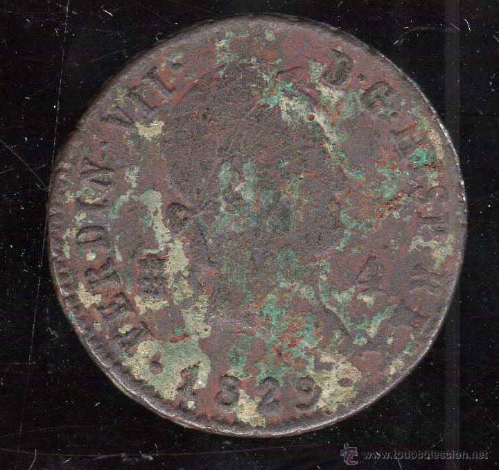 Monedas de Espa&ntilde;a: FERNANDO VII. 4 MARAVEDIS. 1829. SEGOVIA - Foto 1