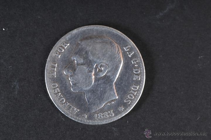 Monedas de Espa&ntilde;a: ANTIGUA MONEDA 1 PESETA ALFONSO XII A&Ntilde;O 1883