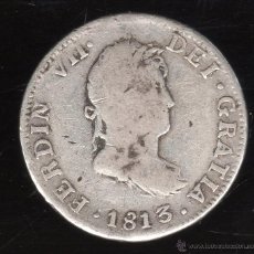 Monedas de España: FERNANDO VII. 2 REALES. 1813. MEJICO H.J