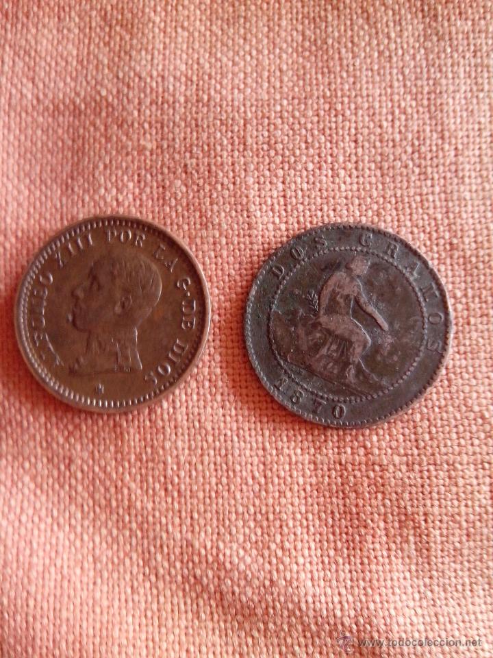 Monedas de Espa&ntilde;a: Dos monedas de 2 c&eacute;ntimos - Foto 2