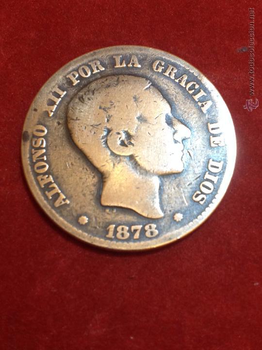 Monedas de Espa&ntilde;a: MONEDA ALFONSO XII - 1O C&Eacute;NTIMOS - 1878 - Foto 1