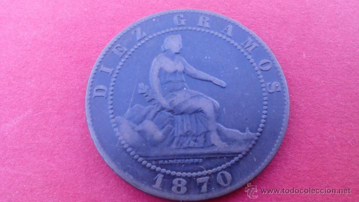 Monedas de Espa&ntilde;a: DIEZ CENTIMOS DE 1870, M.B.C - Foto 2
