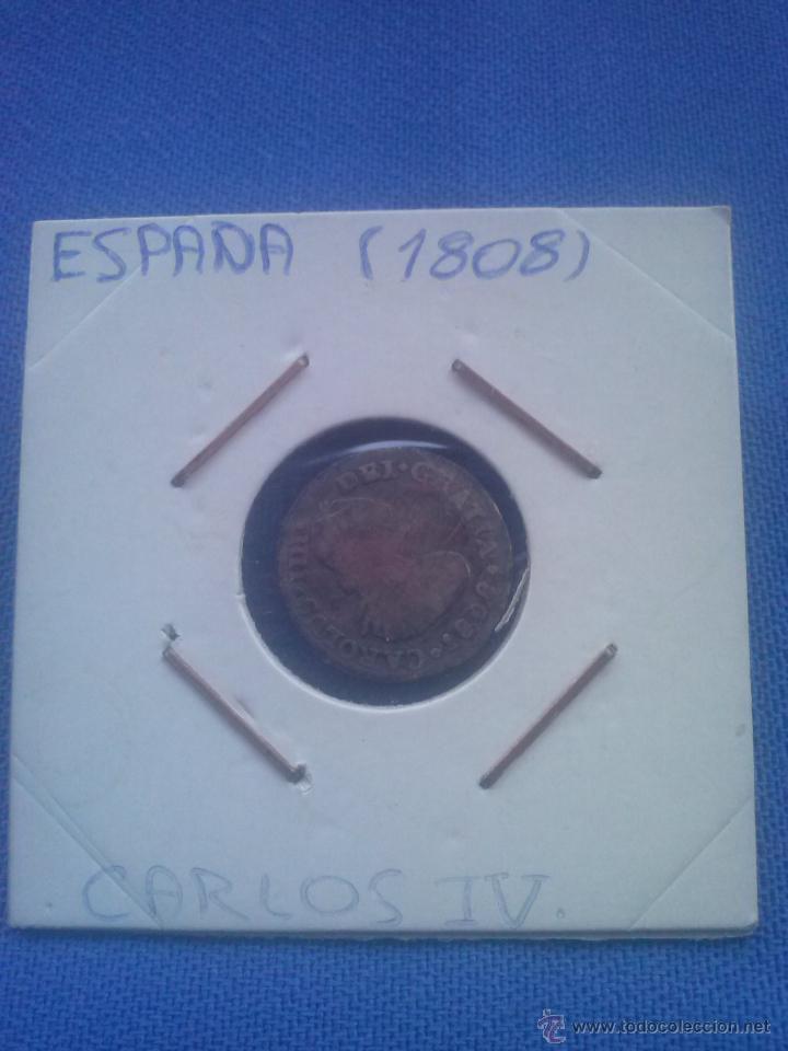 Moedas de Espanha: MONEDA DE PLATA, 1/2 REAL DE CARLOS IIII 1808 T H CECA MEXICO BC++, REAL DE CARLOS IV.