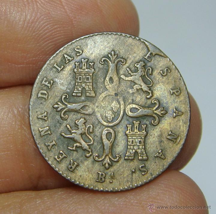 Monedas de Espa&ntilde;a: 2 Maraved&iacute;s. Isabel II. Barcelona - 1858 - Foto 2