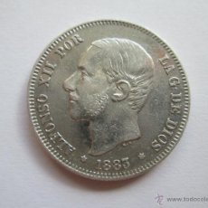 Monedas de España: ALFONSO XIII * 2 PESETAS 1883*83 MADRID MS M * PLATA. Lote 50150296