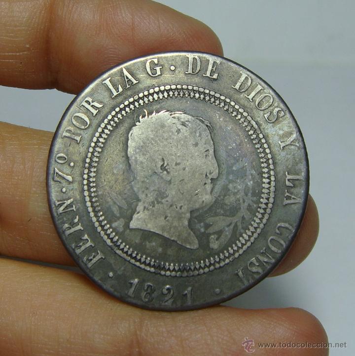 Monedas de Espa&ntilde;a: 10 Reales. Plata. Madrid - 1821 - SR - Foto 1
