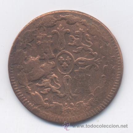 Monedas de Espa&ntilde;a: FERNANDO VII- 8 MARAVEDIS-1820-JUBIA - Foto 2