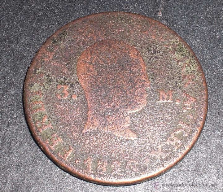 Monedas de Espa&ntilde;a: 3 maravedis 1826 Navarra - Foto 2