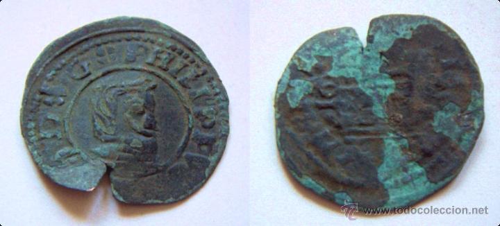 Monedas de Espa&ntilde;a: Moneda de Felipe IV 16 Maravedis - Foto 1