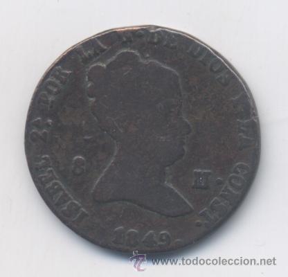 Monedas de Espa&ntilde;a: ISABEL II- 8 MARAVEDIS- 1849-SEGOVIA - Foto 1