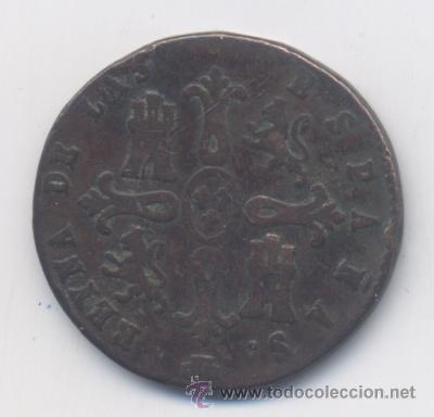 Monedas de Espa&ntilde;a: ISABEL II- 8 MARAVEDIS- 1849-SEGOVIA - Foto 2
