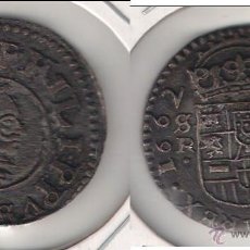Monedas de España: MONEDA DE 16 MARAVEDIS DE FELIPE IIII (IV) ACUÑADA EN SEVILLA EN EL AÑO 1662-R. MBC+ (F4-73).. Lote 53239036