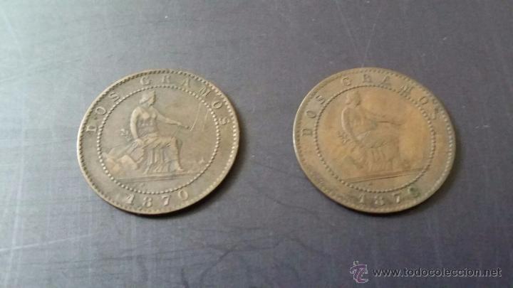 Monedas de Espa&ntilde;a: Lote 4 monedas de 2 centimos y 1 de 5 centimos - Foto 2