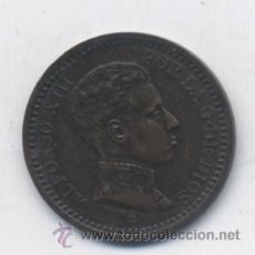 Monedas de España: ALFONSO XIII- 2 CENTIMOS- 1904* EL 0 PARTIDO-VARIANTE-RARA-SC