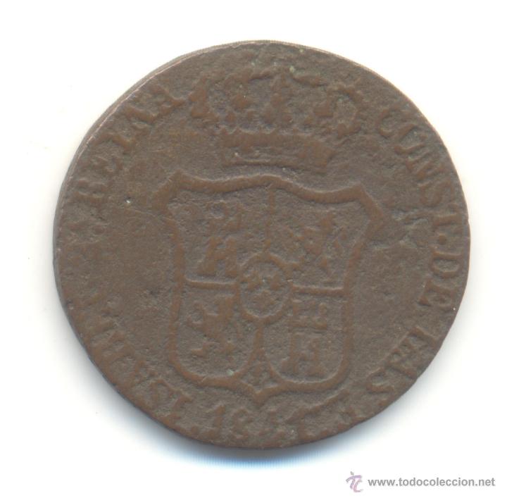 Monedas de Espa&ntilde;a: 6 CUARTOS 1841 ISABEL II CECA DE CATALU&Ntilde;A FUNDIDA &iquest;? - Foto 2