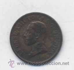 Monedas de Espa&ntilde;a: ALFONSO XIII- 1 CENTIMO-1913*13-PCV-SC - Foto 1