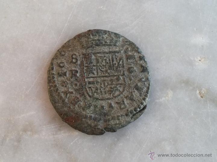 Monedas de Espa&ntilde;a: 16 Maraved&iacute;s de 1663 Felipe IV Sevilla R - Foto 2