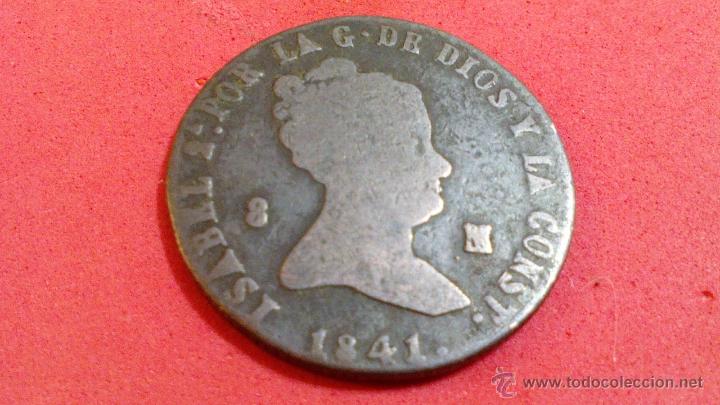 Monedas de Espa&ntilde;a: ISABEL II 1841, 8 MARAVEDIS DE JUBIA - Foto 1