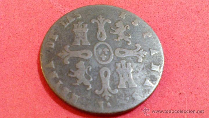 Monedas de Espa&ntilde;a: ISABEL II 1841, 8 MARAVEDIS DE JUBIA - Foto 2