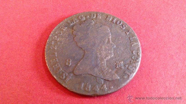 Monedas de Espa&ntilde;a: ISABEL II 1844, 8 MARAVEDIS DE SEGOVIA - Foto 1