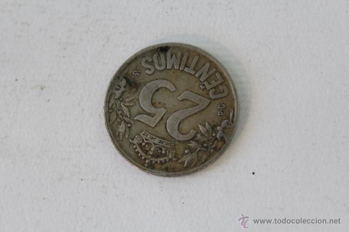 Monedas de Espa&ntilde;a: moneda de 25centimos 1925 pcs alfonso XIII - Foto 2