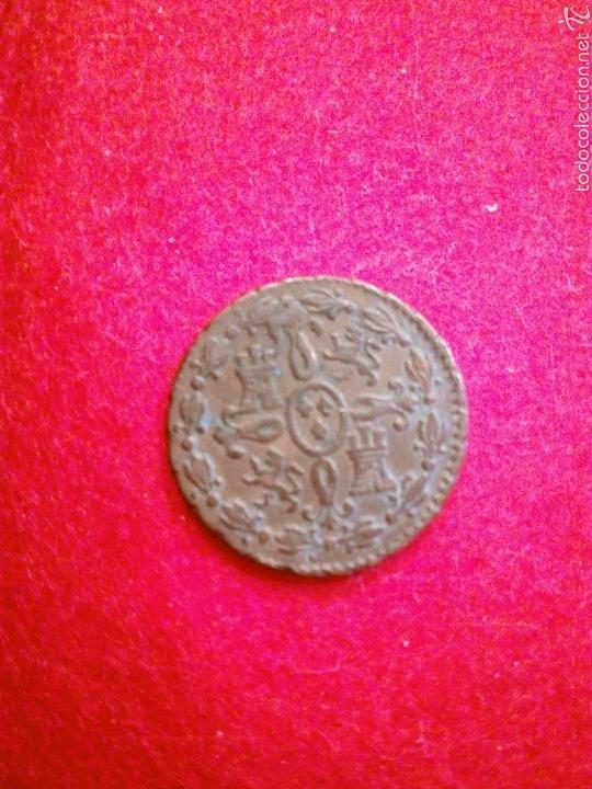 Monedas de Espa&ntilde;a: FERNANDO VII 2 MARAVEDI 1829 SEGOVIA - Foto 2