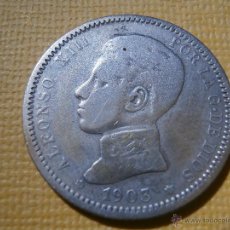 Monedas de España: MONEDA - ESPAÑA - ALFONSO XIII - 1 PESETA - 1903 - *19 *03 - SM V - PLATA - 