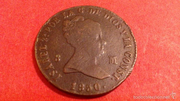 Monedas de Espa&ntilde;a: ISABEL II, 8 MARAVEDIS, 1850 JUBIA - Foto 1