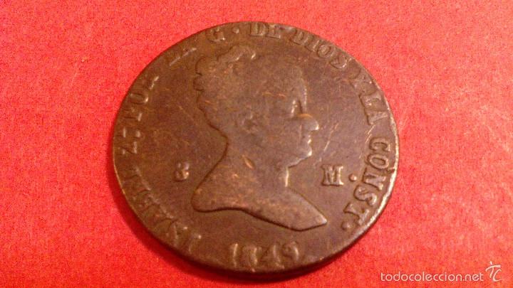 Monedas de Espa&ntilde;a: ISABEL II, 8 MARAVEDIS, 1849 SEGOVIA - Foto 1