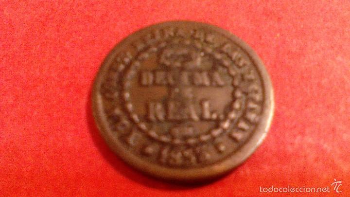 Monedas de Espa&ntilde;a: ISABEL II, DECIMA DE REAL, 1853 SEGOVIA - Foto 1