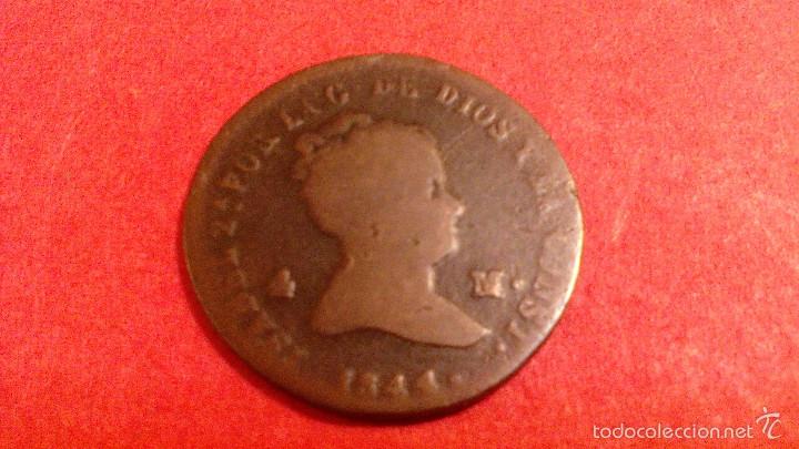 Monedas de Espa&ntilde;a: ISABEL II, 4 MARAVEDIS, 1844 SEGOVIA - Foto 1
