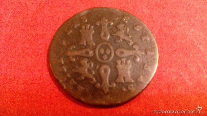 Monedas de Espa&ntilde;a: ISABEL II, 4 MARAVEDIS, 1844 SEGOVIA - Foto 2