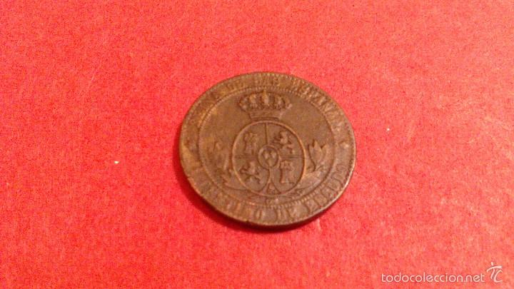 Monedas de Espa&ntilde;a: ISABEL II, UN CENTIMO DE ESCUDO, 1868 JUBIA - Foto 2