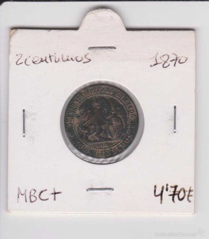 Monedas de Espa&ntilde;a: 2 centimos 1870 Gobierno provisional MBC+ - Foto 1