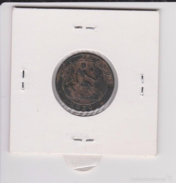 Monedas de Espa&ntilde;a: 2 centimos 1870 Gobierno provisional MBC+ - Foto 2