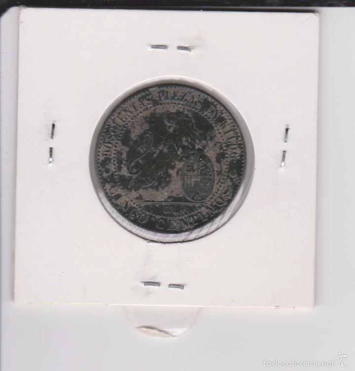 Monedas de Espa&ntilde;a: 5 centimos 1870 Gobierno provisional MBC- - Foto 2