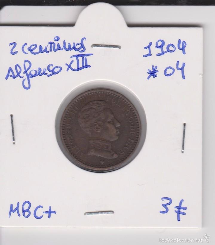 Monedas de Espa&ntilde;a: 2 centimos 1904*04 MBC+ Alfonso XIII - Foto 1