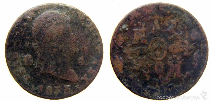Monedas de Espa&ntilde;a: Moneda de Fernando VII 4 maravedis 1833 - Foto 1