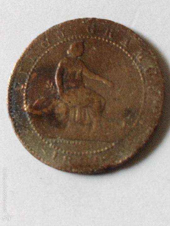 Monedas de Espa&ntilde;a: MONEDA ESPA&Ntilde;A 5 CENTIMOS 1870-GOBIERNO PROVISIONAL.MBC - Foto 1