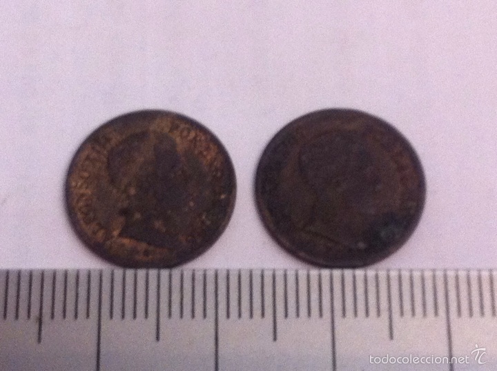 Monedas de Espa&ntilde;a: 2 monedas de 1 c&eacute;ntimo Alfonso XIII 1906 - Foto 1
