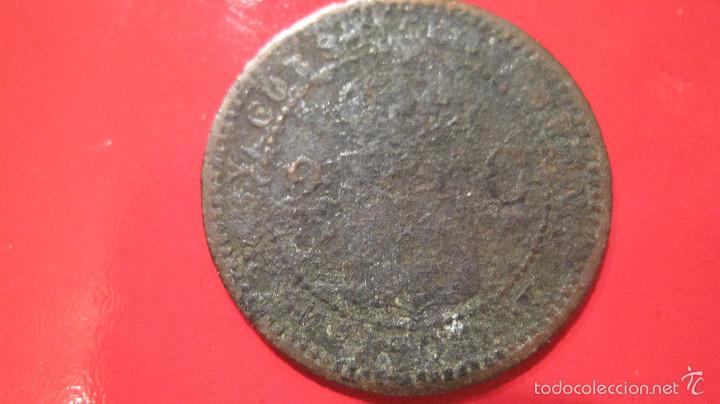 Monedas de Espa&ntilde;a: MONEDA 2 CENTIMOS DE ALFONSO XII. BASTANTE DETERIORADA - Foto 2