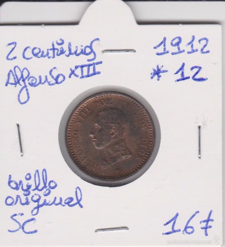 Monedas de Espa&ntilde;a: 2 centimos 1912*12 Alfonso XIII SC - Foto 1